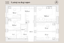 Mazowiecka 15, Kraków - 5 pokoi na najem długoterminowy